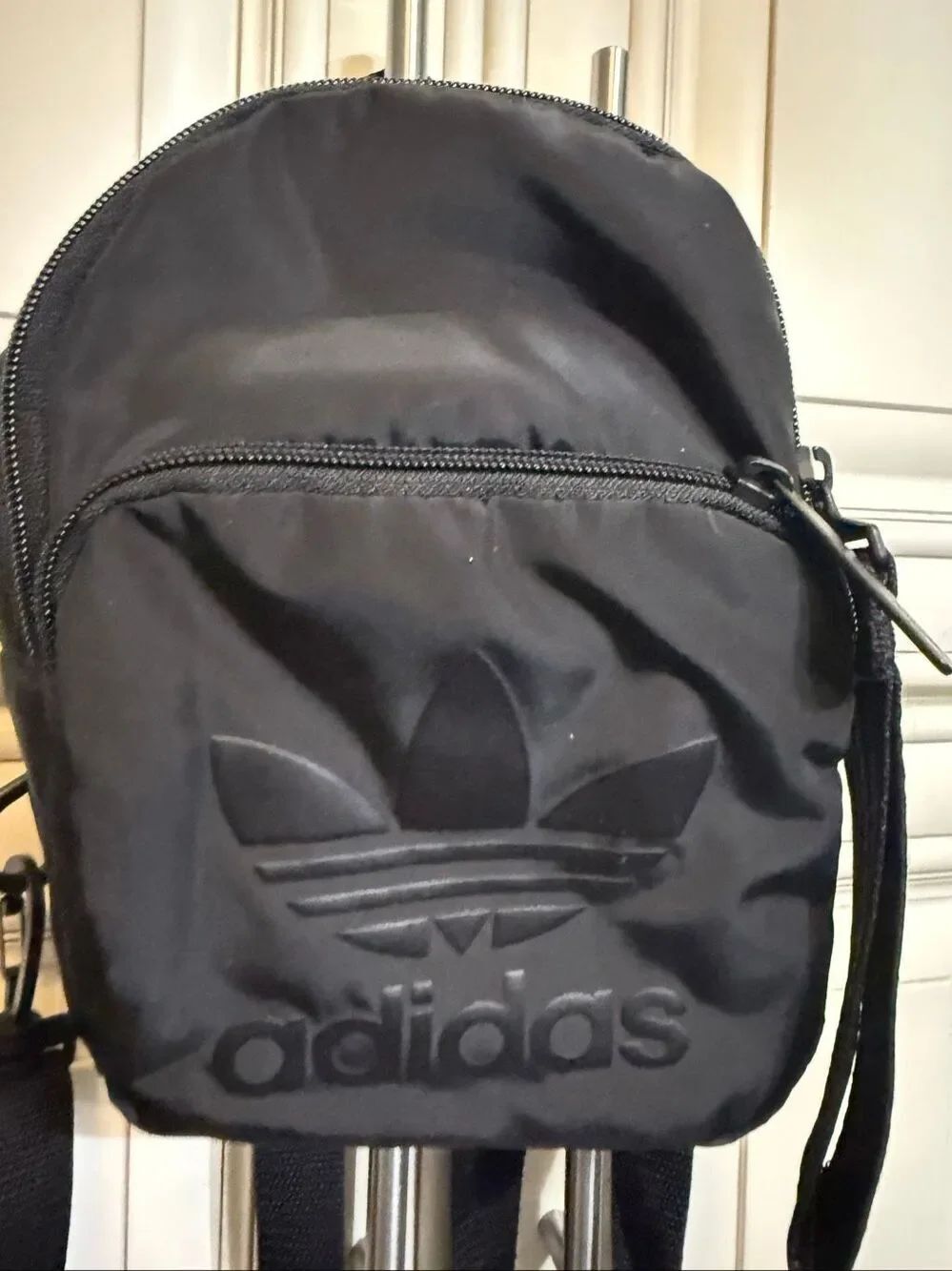 Adidas Originals Women's Trefoil Logo Classic Mini Backpack Black Small